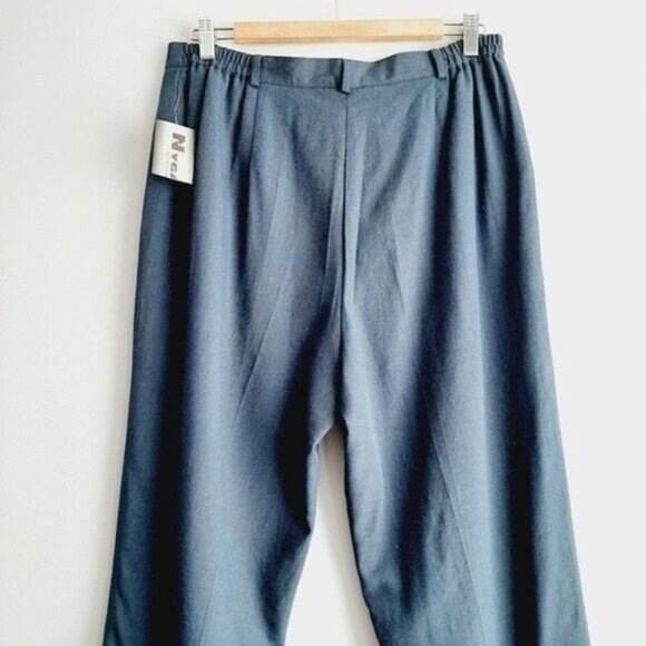 NYGARD Collection Classic Dress Pants Navy Petites Sz 14 - Picture 7 of 11